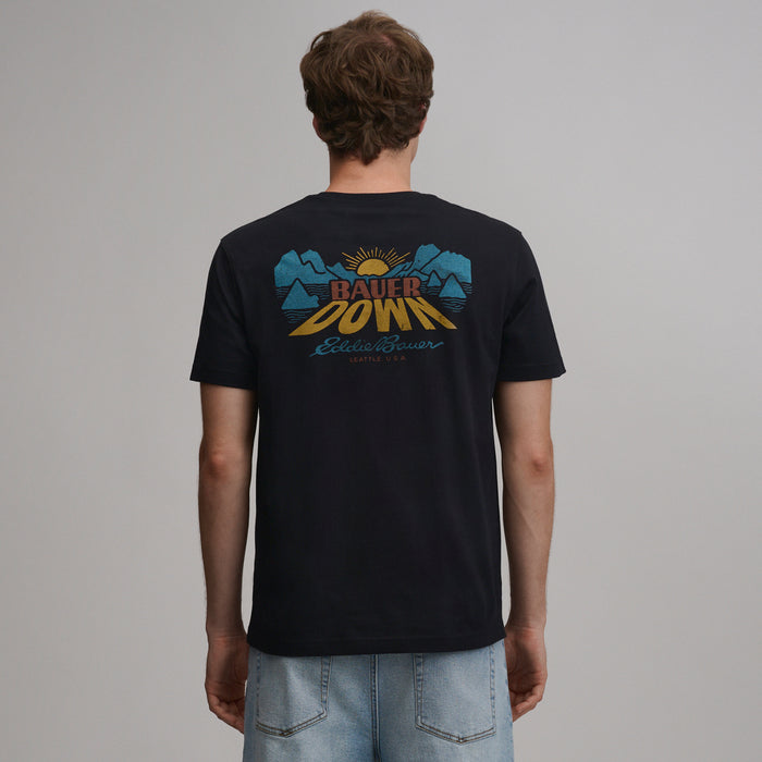 Men's EB Bauer Down Logo T-Shirt