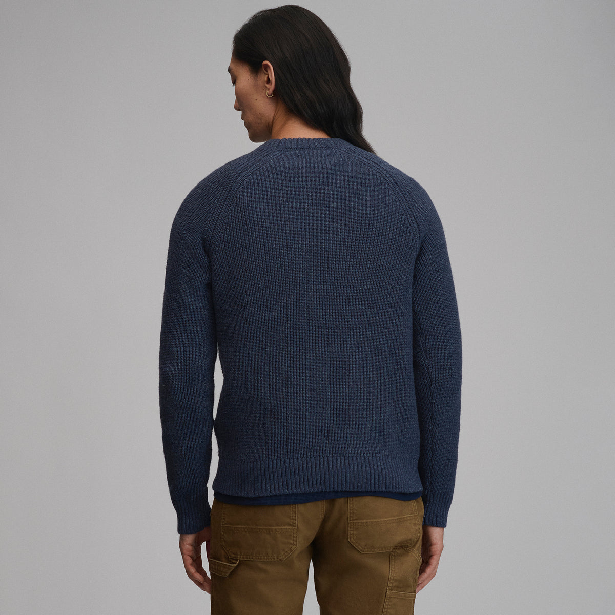 Fletcher Bay Crew Sweater-Navy/Heather-14