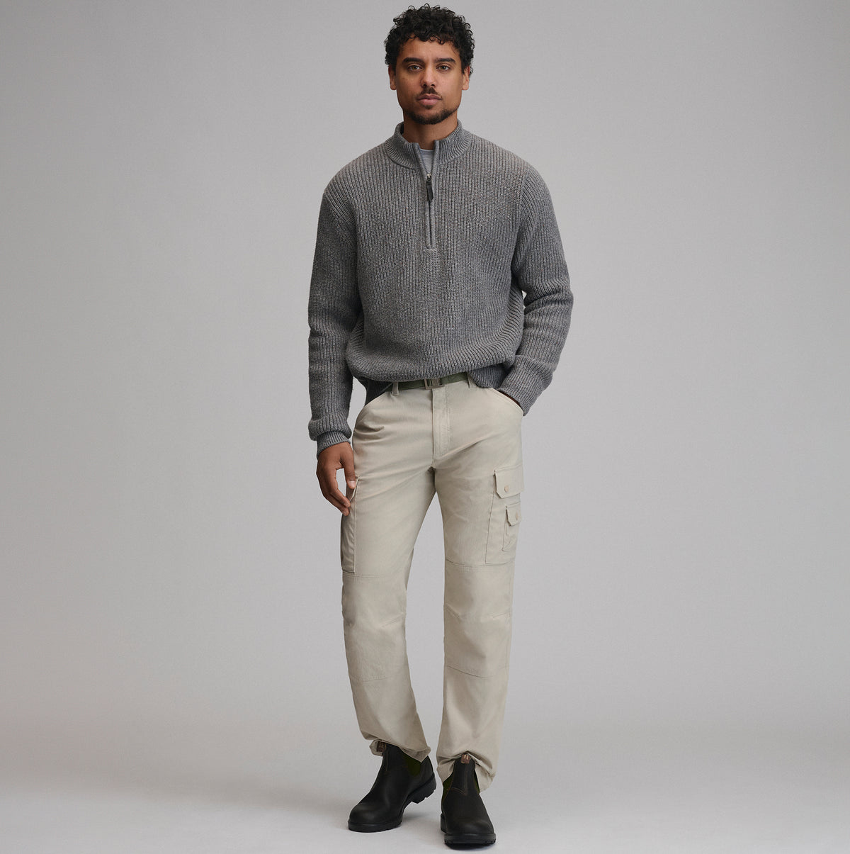Fletcher Bay QTR Zip-Heather Gray-12