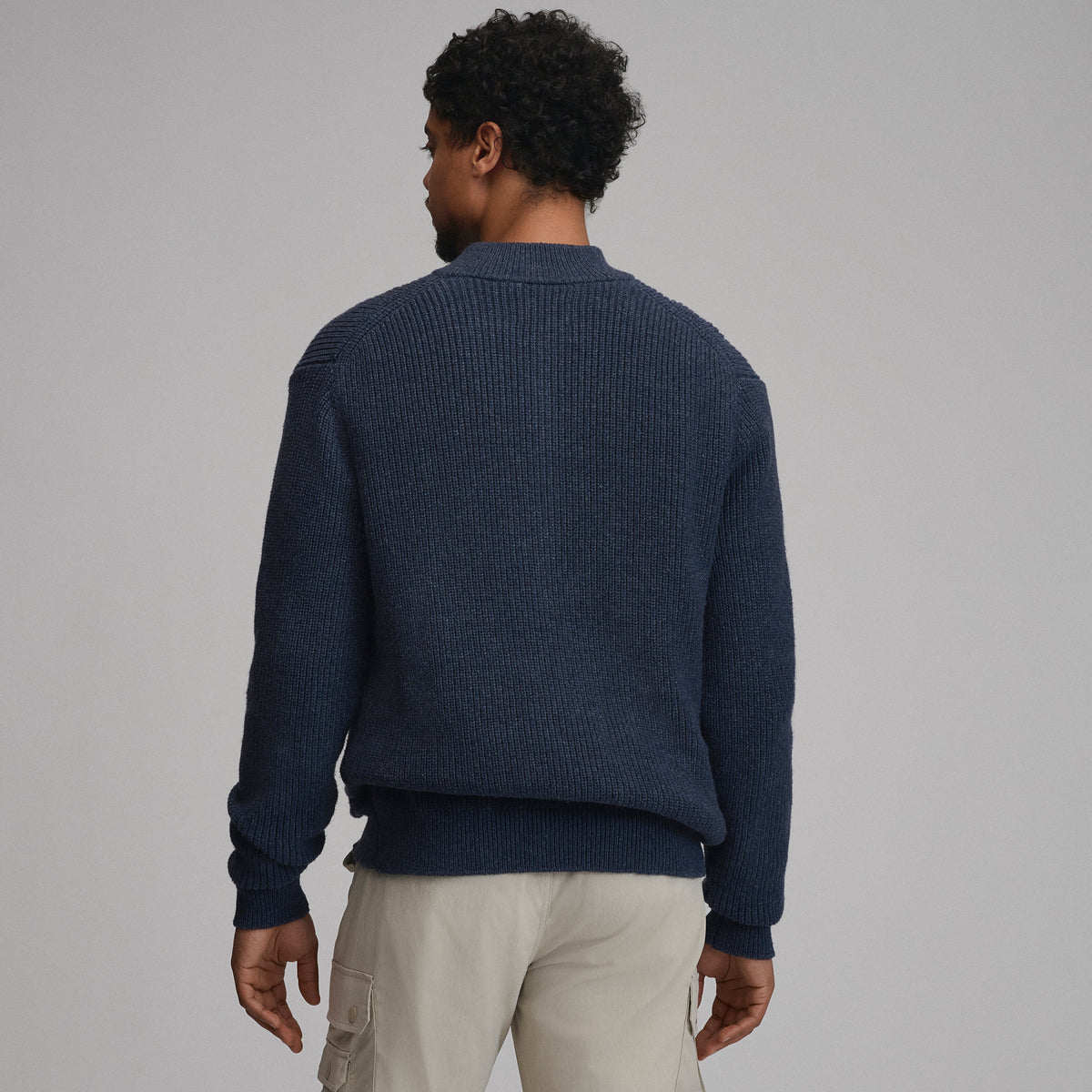 Fletcher Bay QTR Zip-Navy/Heather-14
