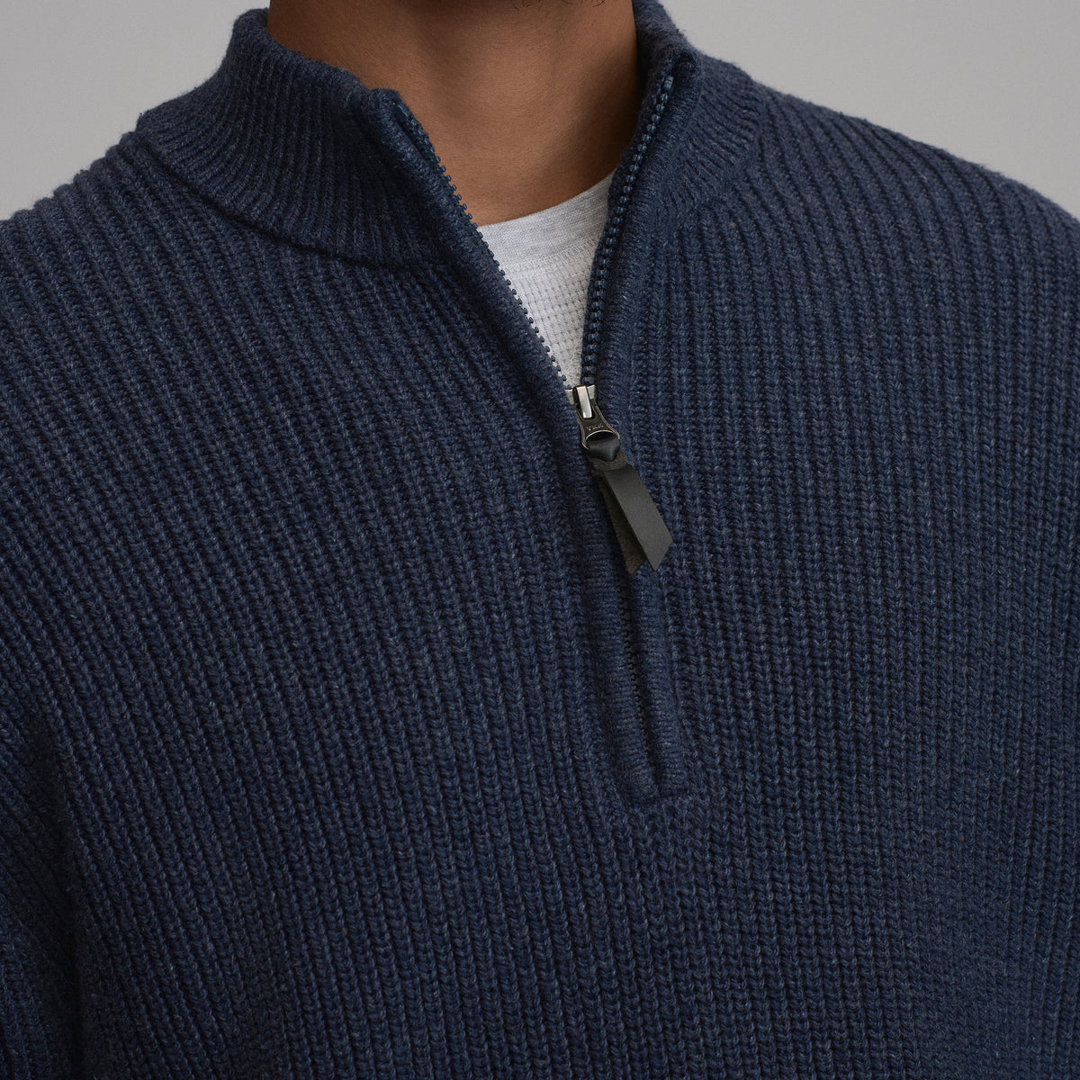 Fletcher Bay QTR Zip-Navy/Heather-15