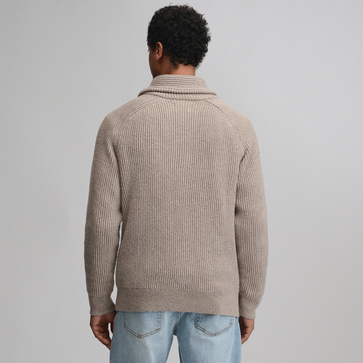 Fletcher Bay Shawl Collar Cardigan-Heather Gray-7