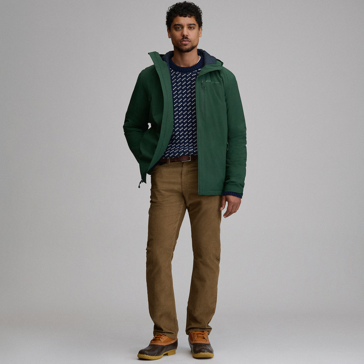 Holiday Festive Birdseye Crew-Navy-8