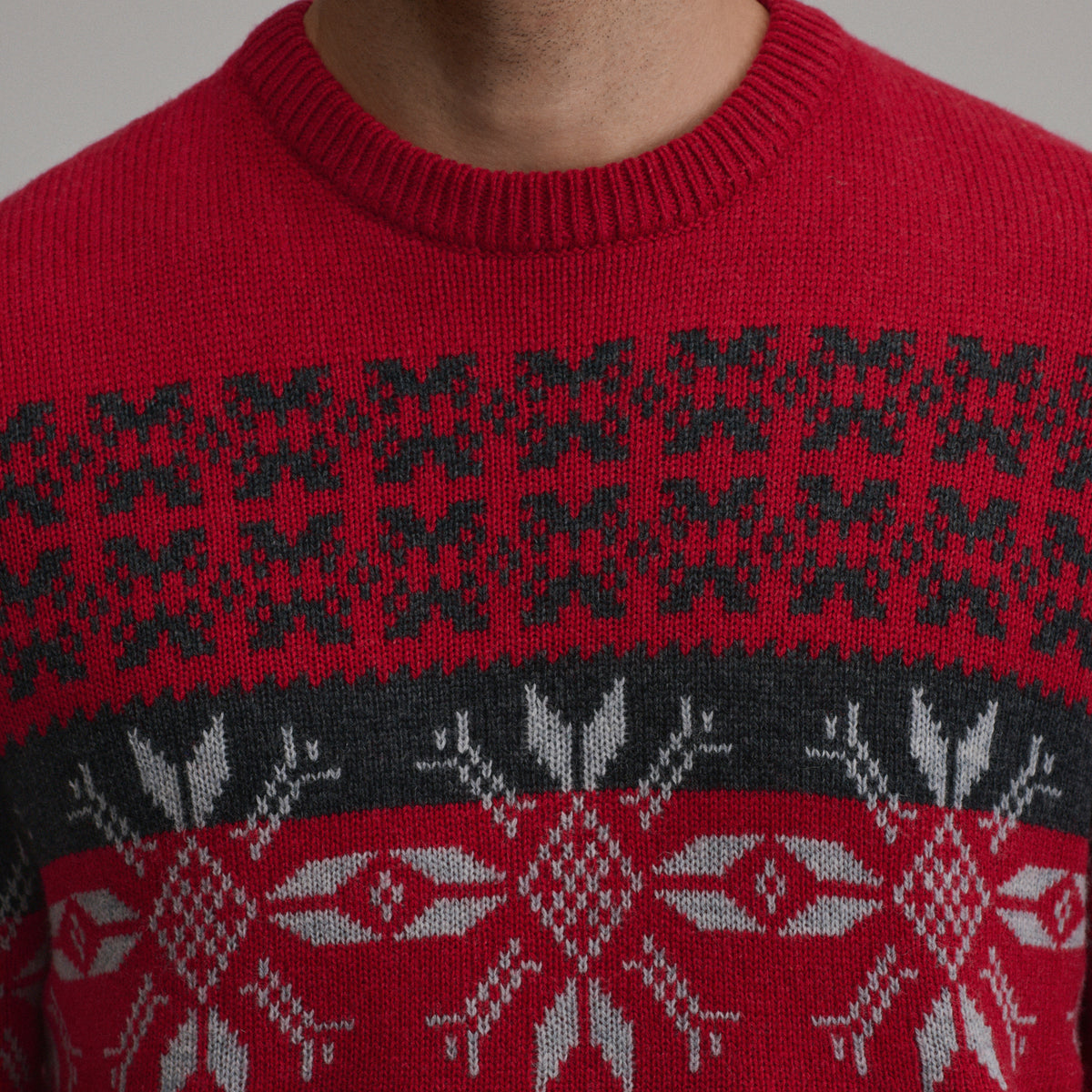Holiday Festive Jacquard Crew-Chili-3