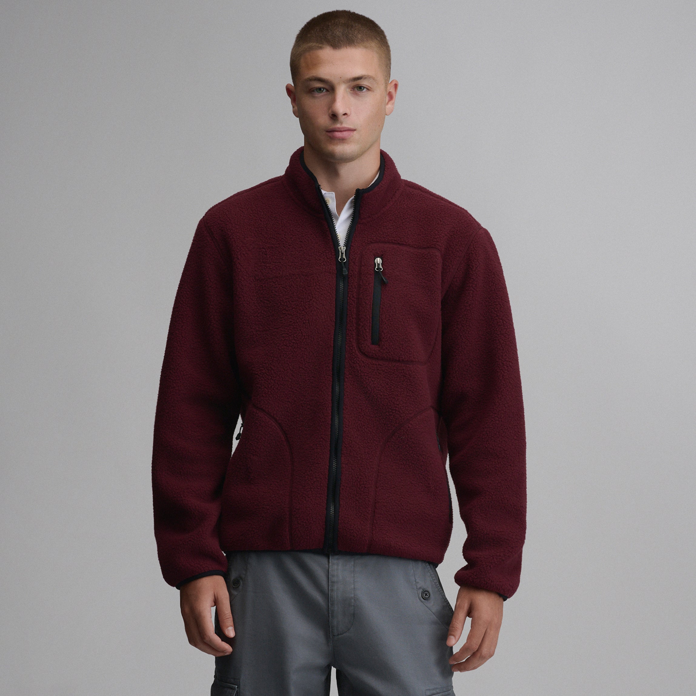 Men's Journey Full-Zip Solid Fleece Pullover – Eddie Bauer