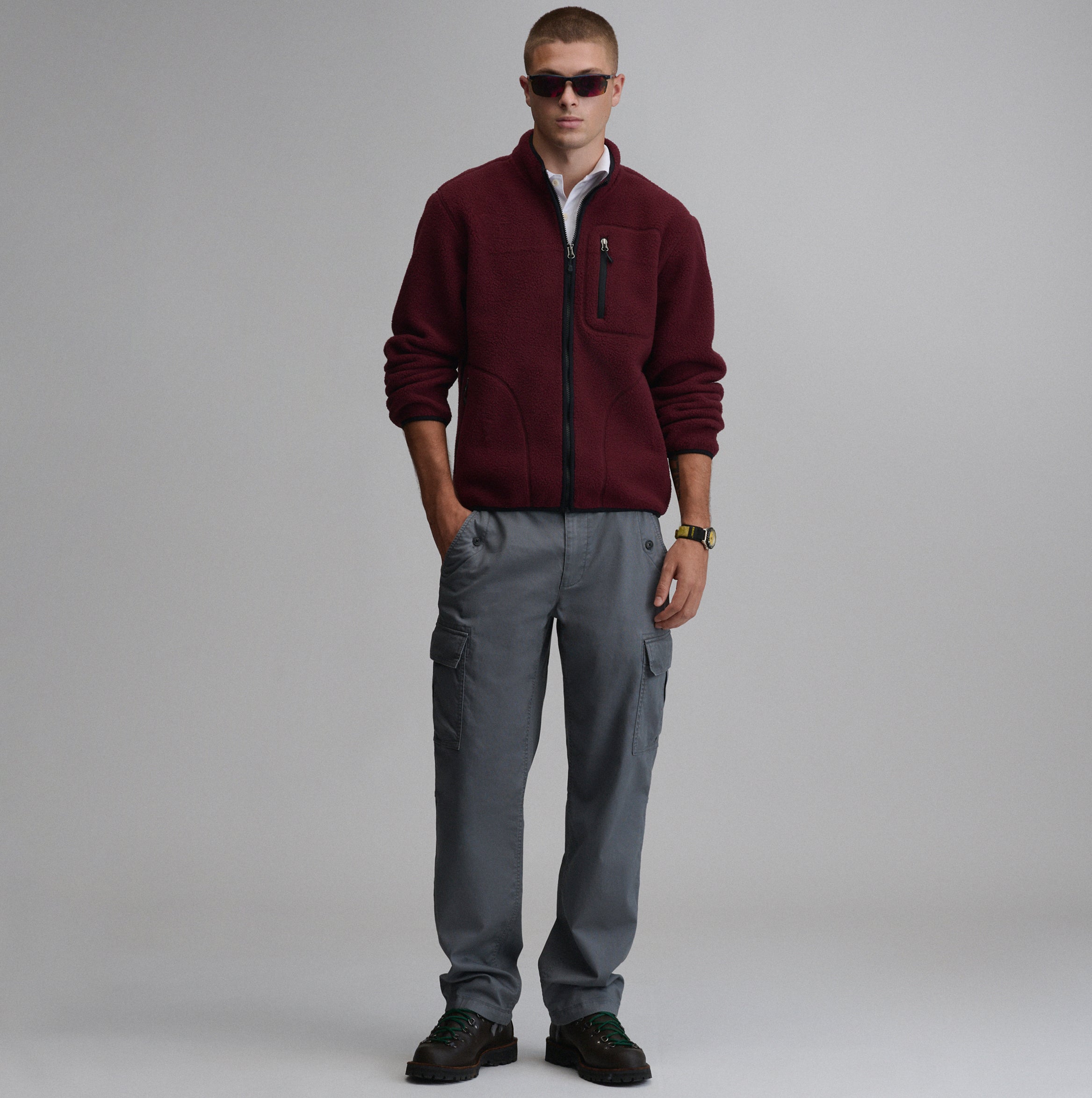Men's Journey Full-Zip Solid Fleece Pullover – Eddie Bauer