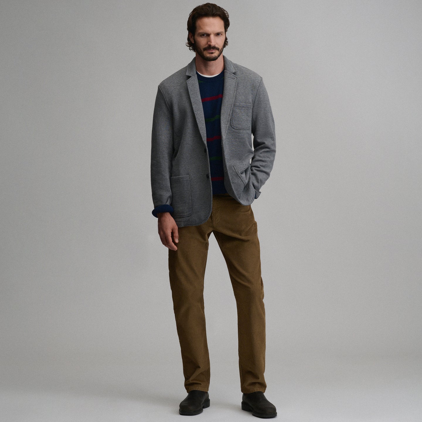 Knit Blazer-Charcoal Heather-6