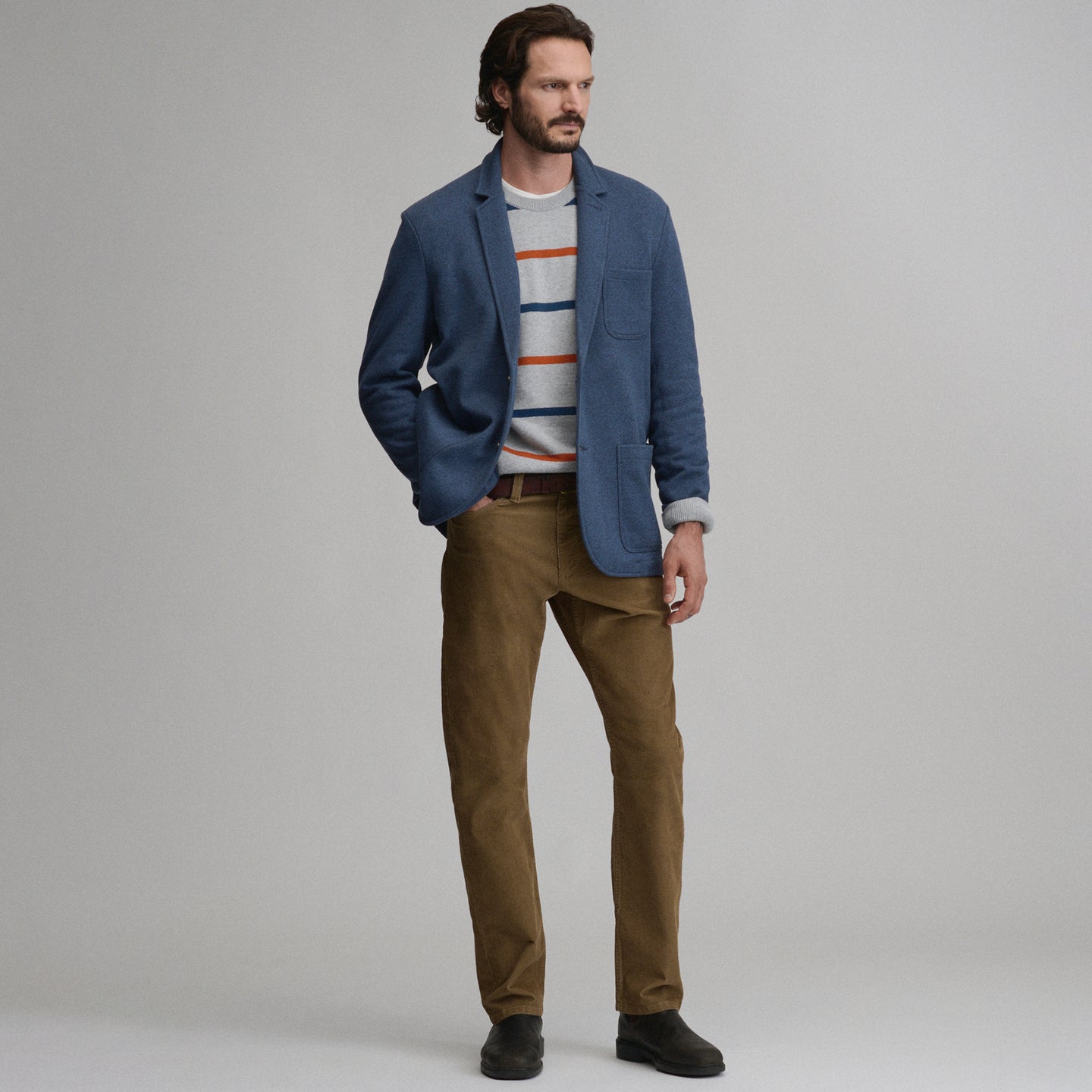 Knit Blazer-Navy/Heather-10