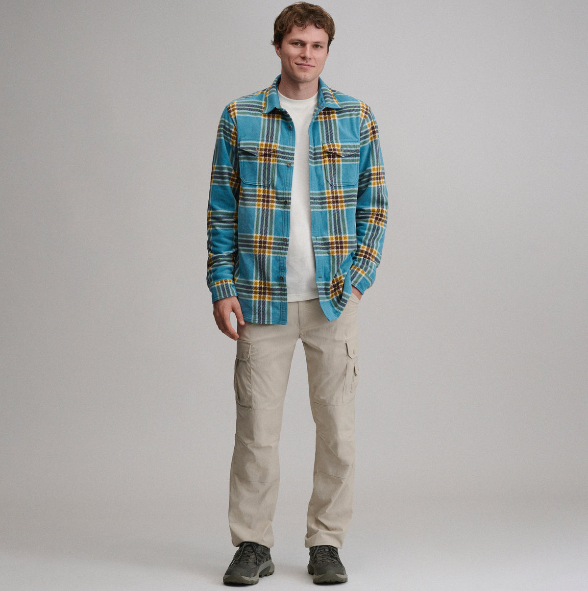 LS Chutes Microfleece Shirt-Azure-4