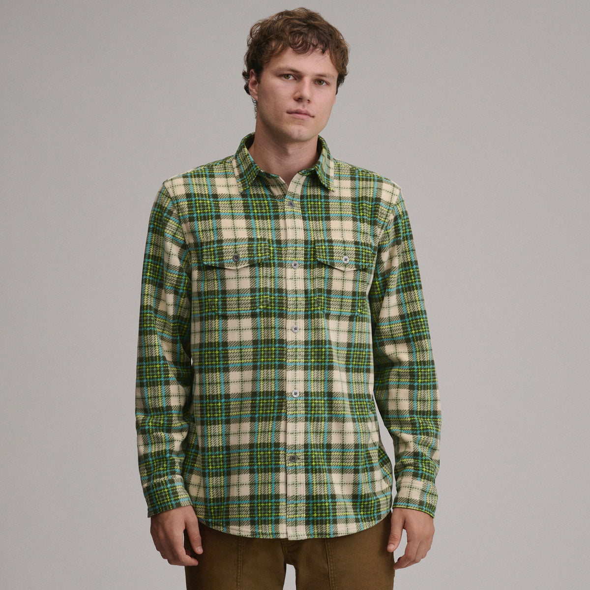 LS Chutes Microfleece Shirt-Deep Olive-5
