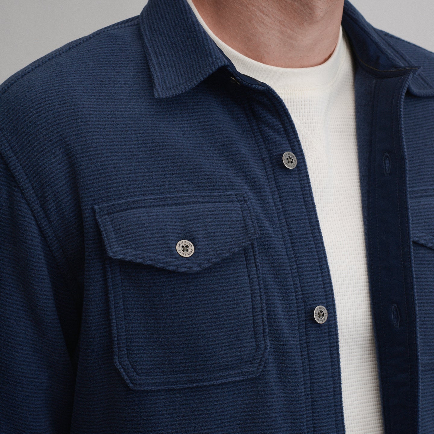 LS Chutes Microfleece Shirt - Stripe-Atlantic-7
