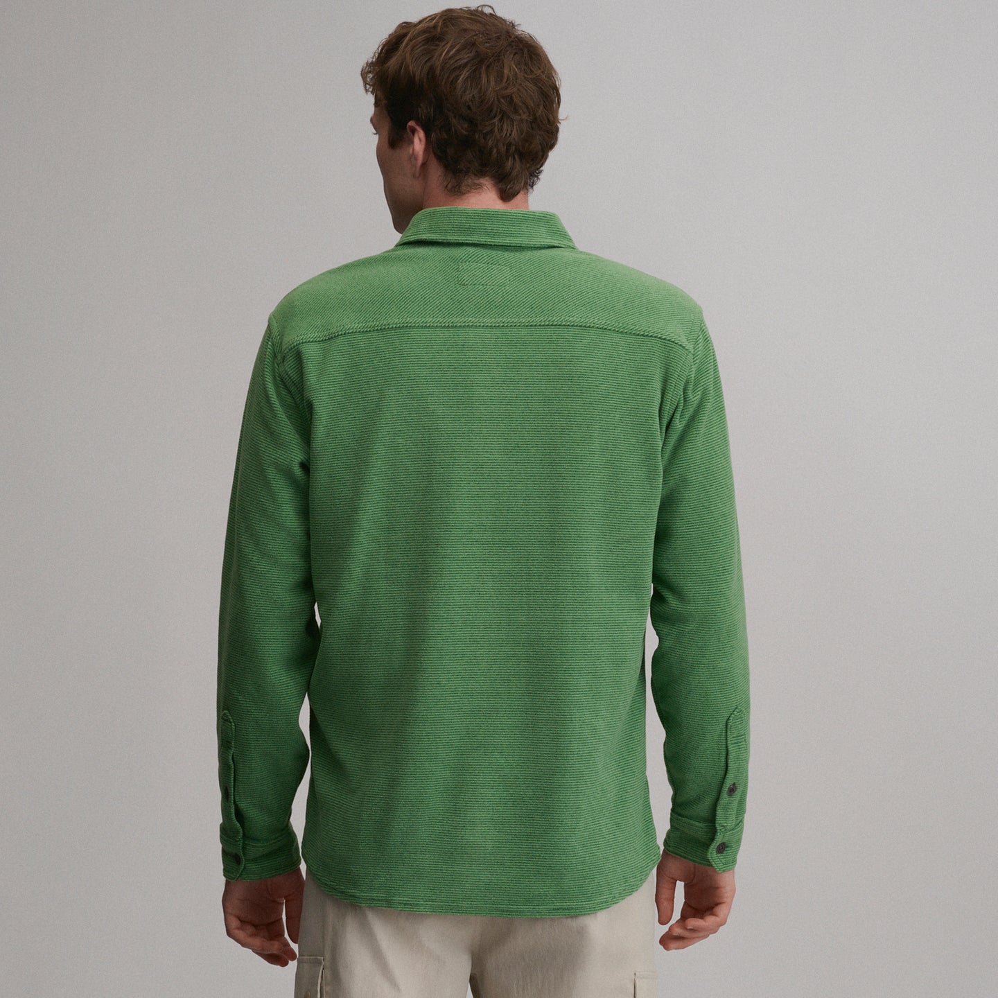 LS Chutes Microfleece Shirt - Stripe-Asparagus-10