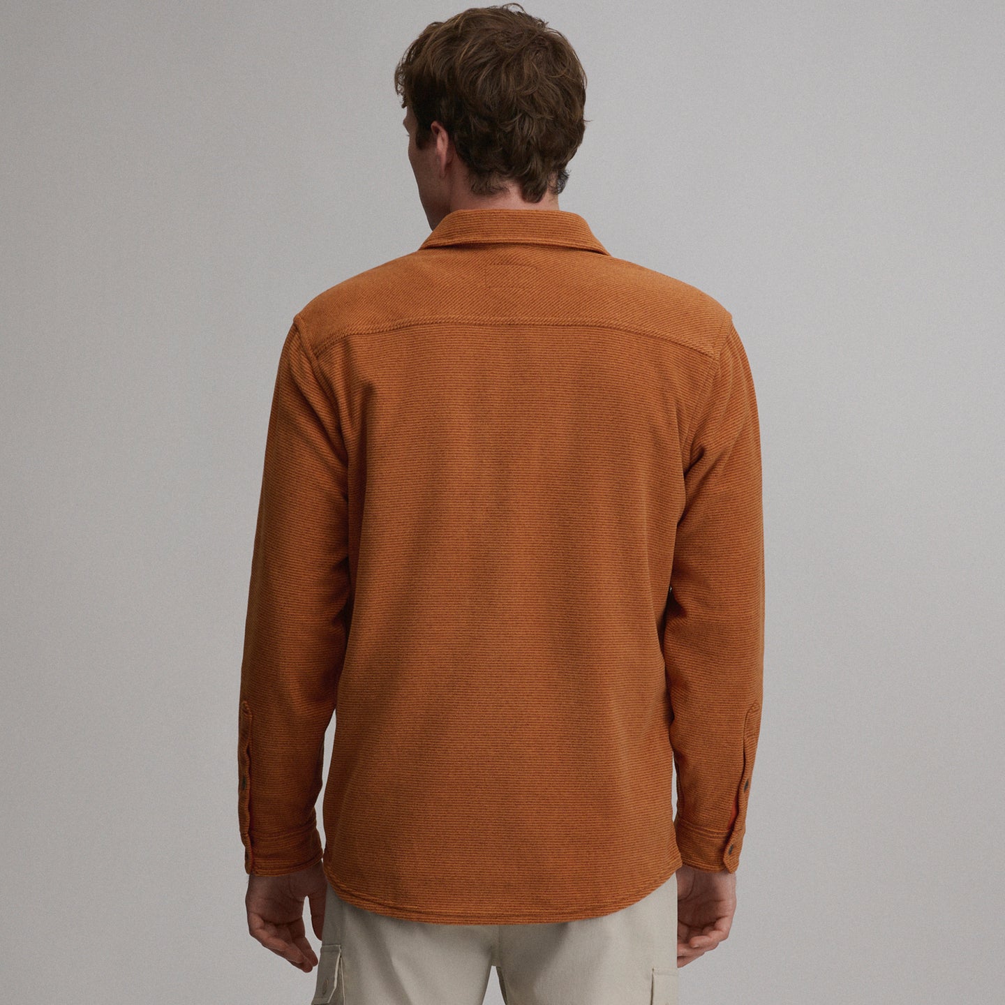 LS Chutes Microfleece Shirt - Stripe-Picante-18