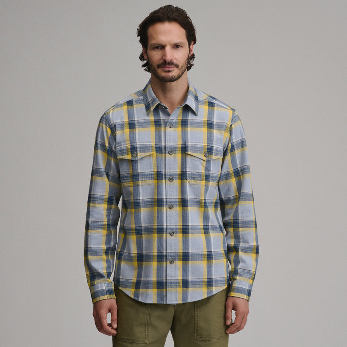 Men's Long-Sleeve Eddie's Cabin Shirt - Jaspe Flannel