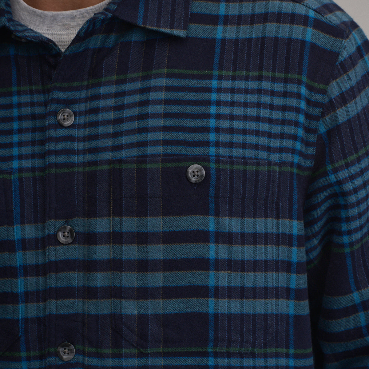 LS Eddies Field Fleece Lined Flannel Shirt Jacket-Dk Chambray-15
