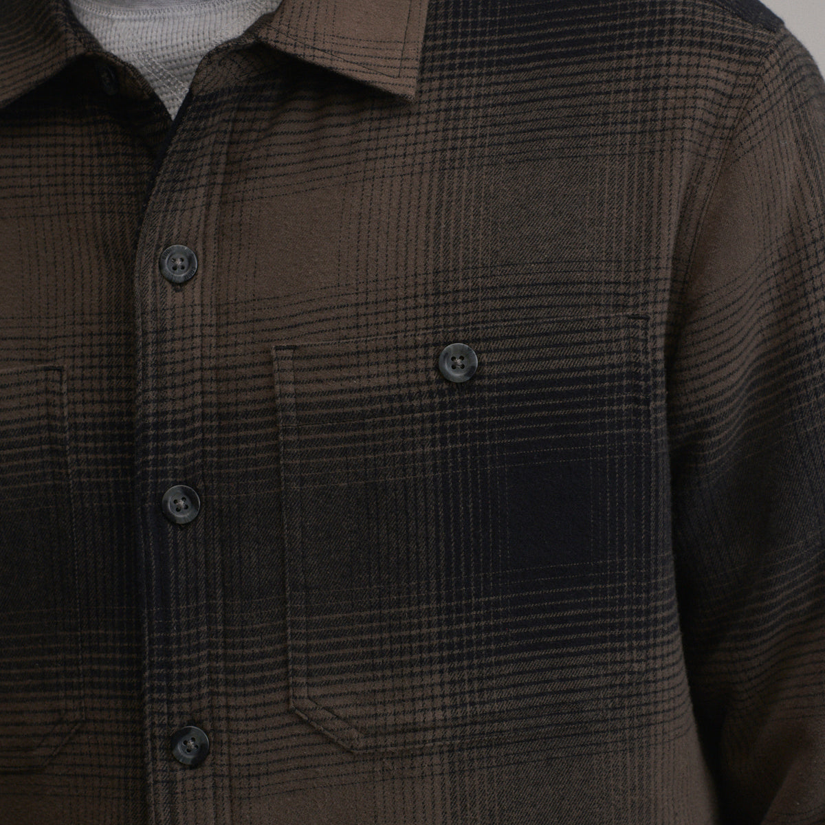 LS Eddies Field Fleece Lined Flannel Shirt Jacket-Dark Fatigue-19