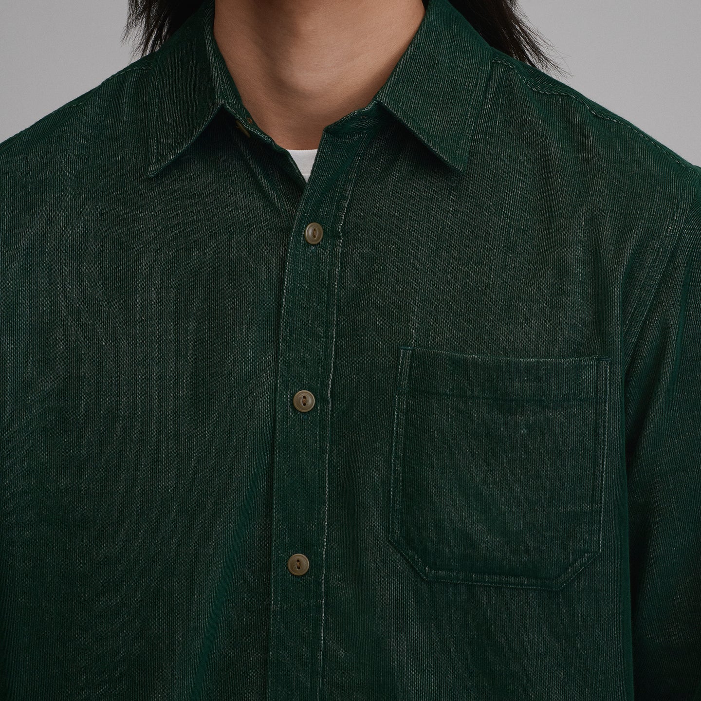LS Fine Wale Corduroy - Solid-Dark Mint-7