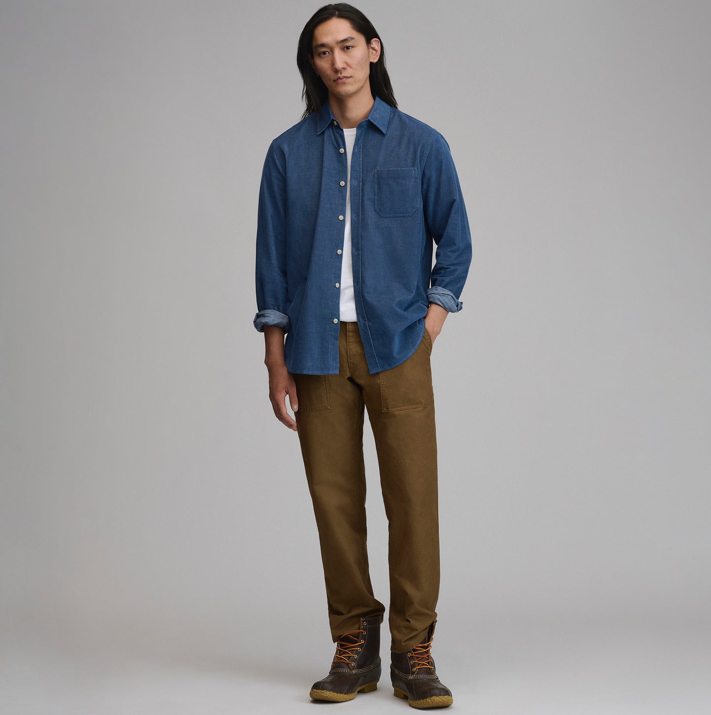 LS Fine Wale Corduroy - Solid-Indigo-12