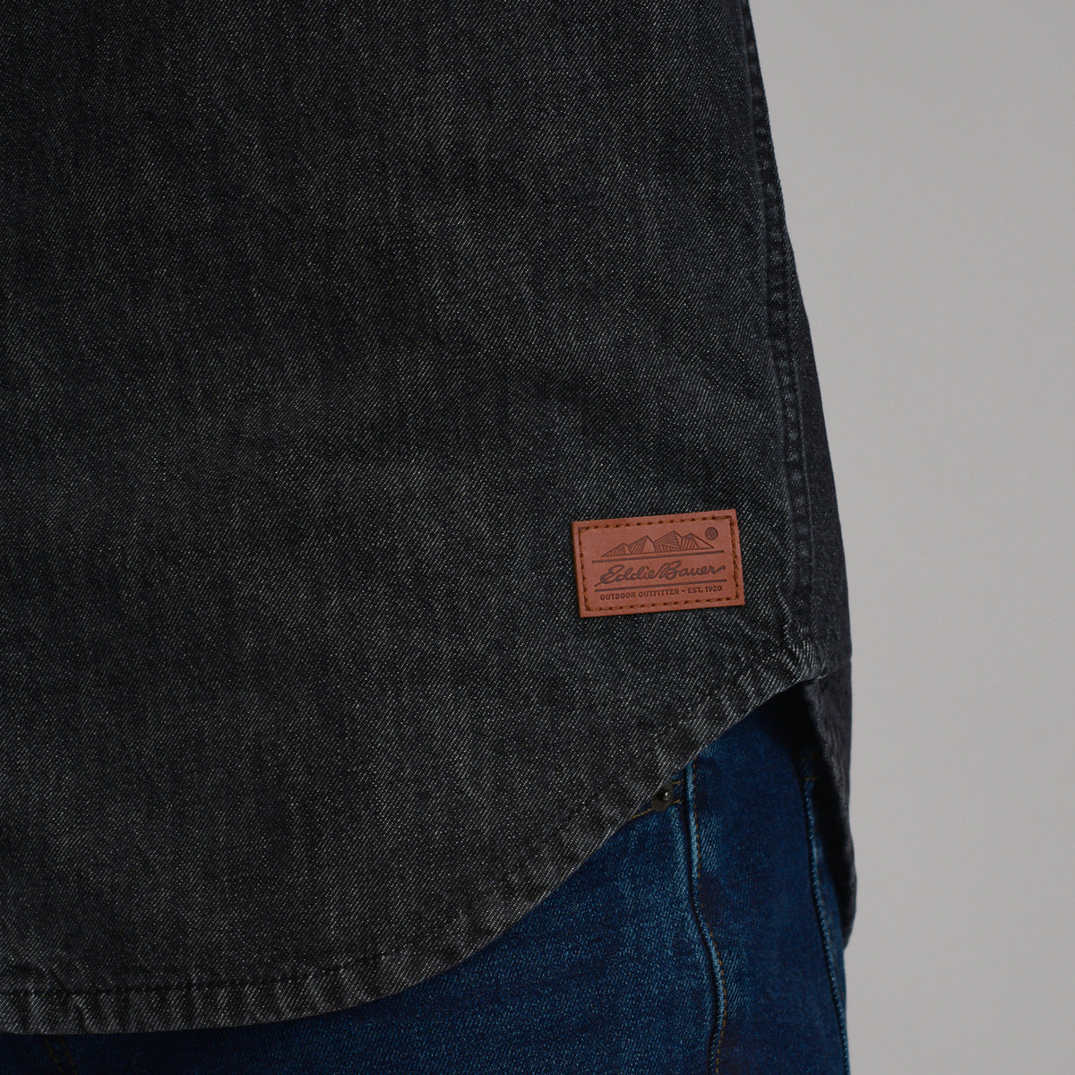 LS Flannel Lined Denim Sj-Faded Black-4