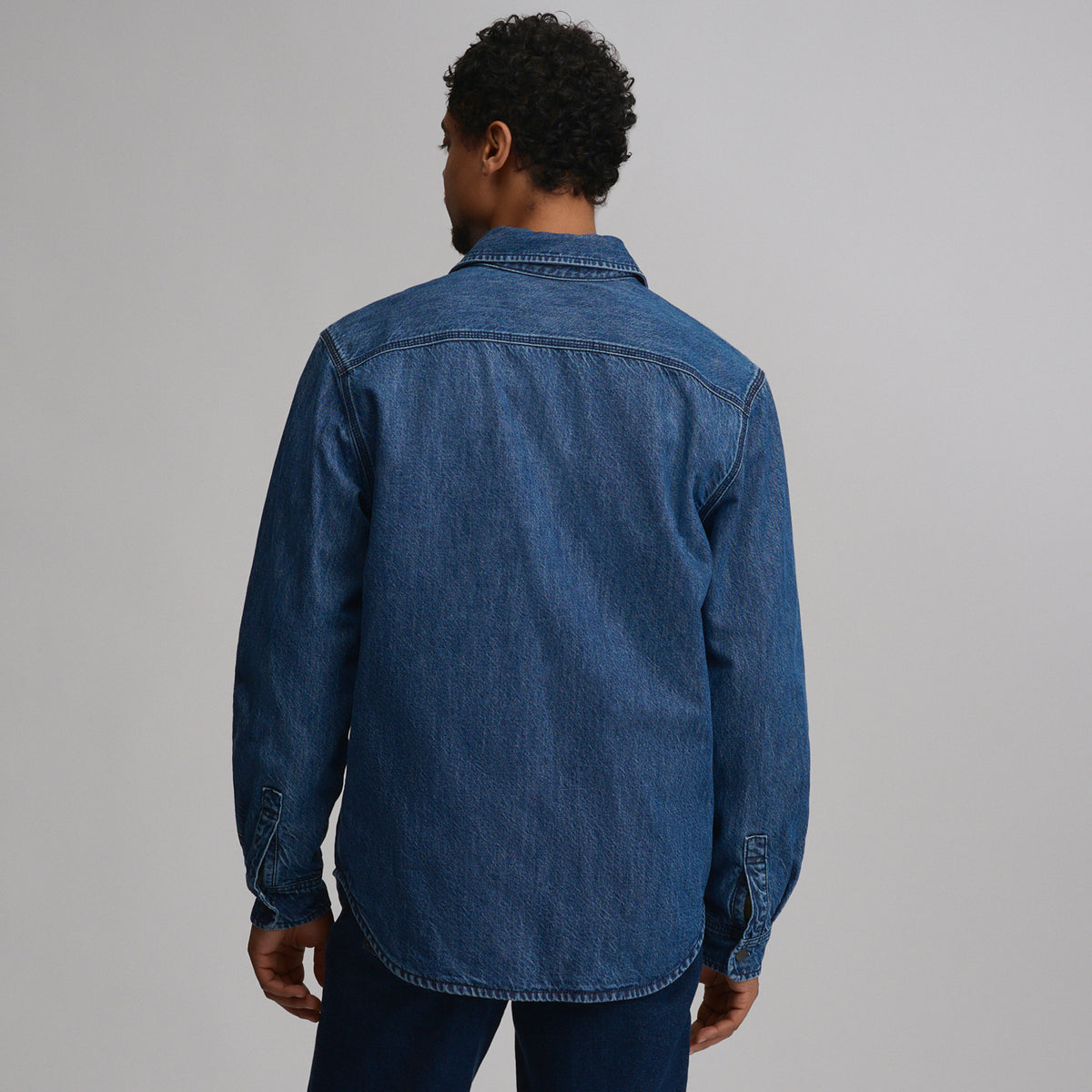 LS Flannel Lined Denim Sj-Indigo-7