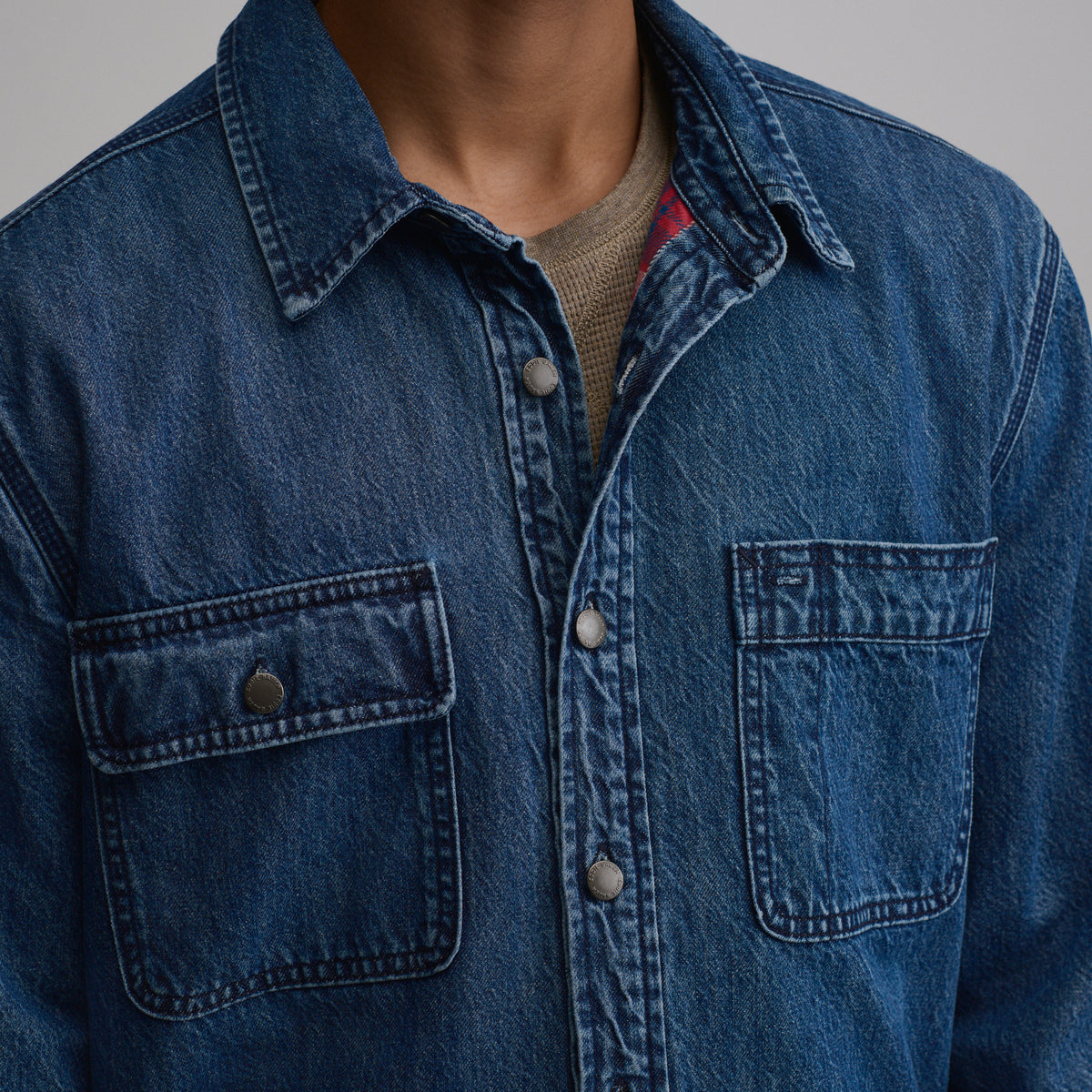 LS Flannel Lined Denim Sj-Indigo-9