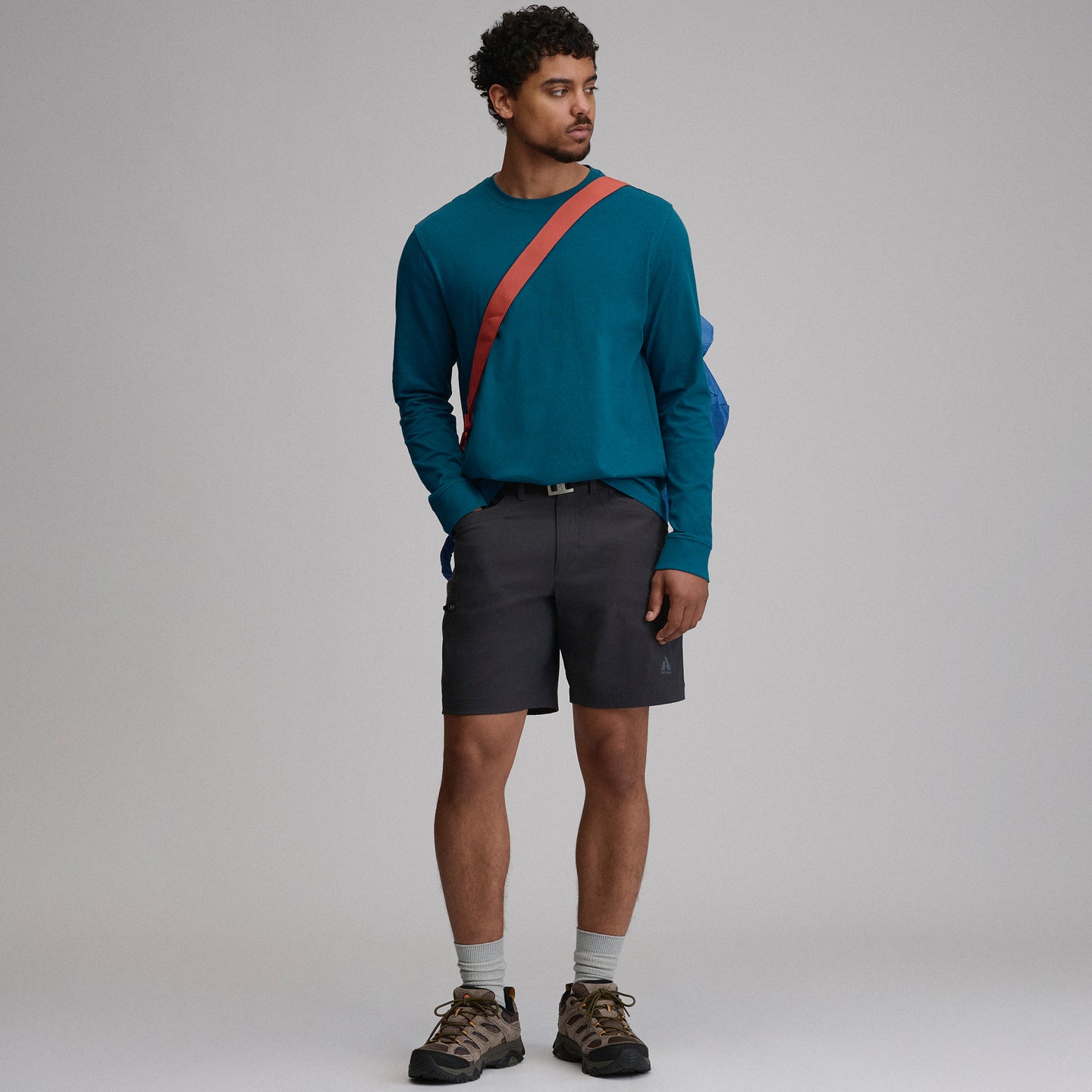 Men's Legend Wash 100% Cotton Long-Sleeve Classic T-Shirt-Meridian Blue-8
