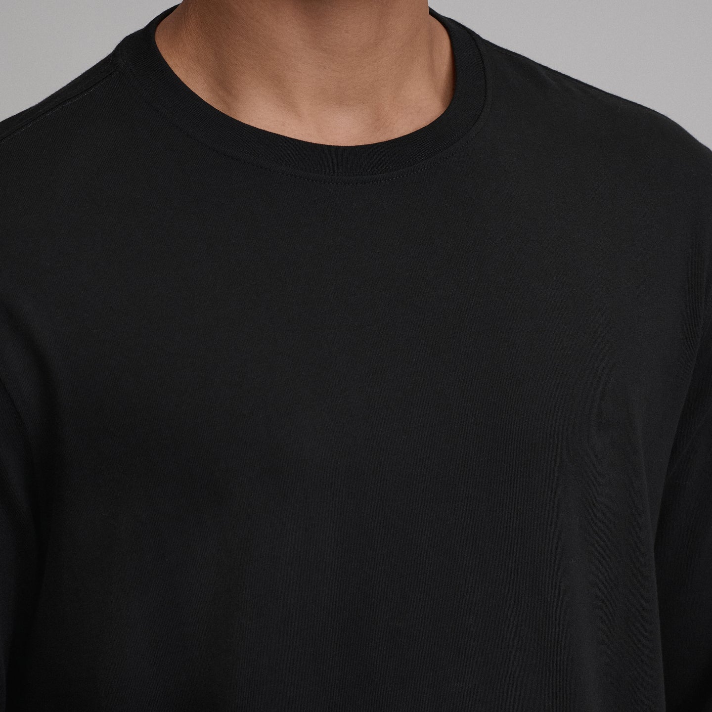 Men's Legend Wash 100% Cotton Long-Sleeve Classic T-Shirt-Black-11