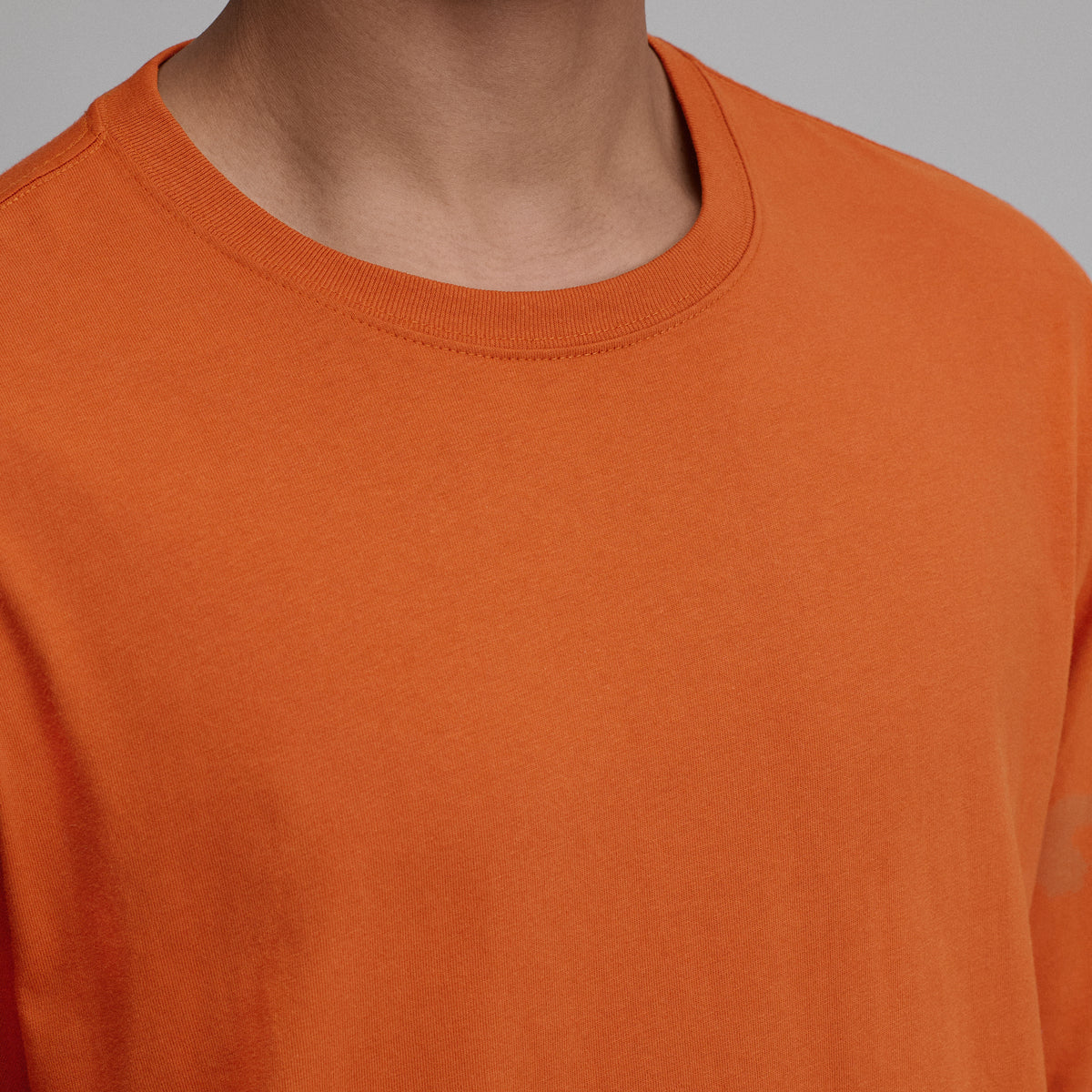 Men's Legend Wash 100% Cotton Long-Sleeve Classic T-Shirt-Carrot-3