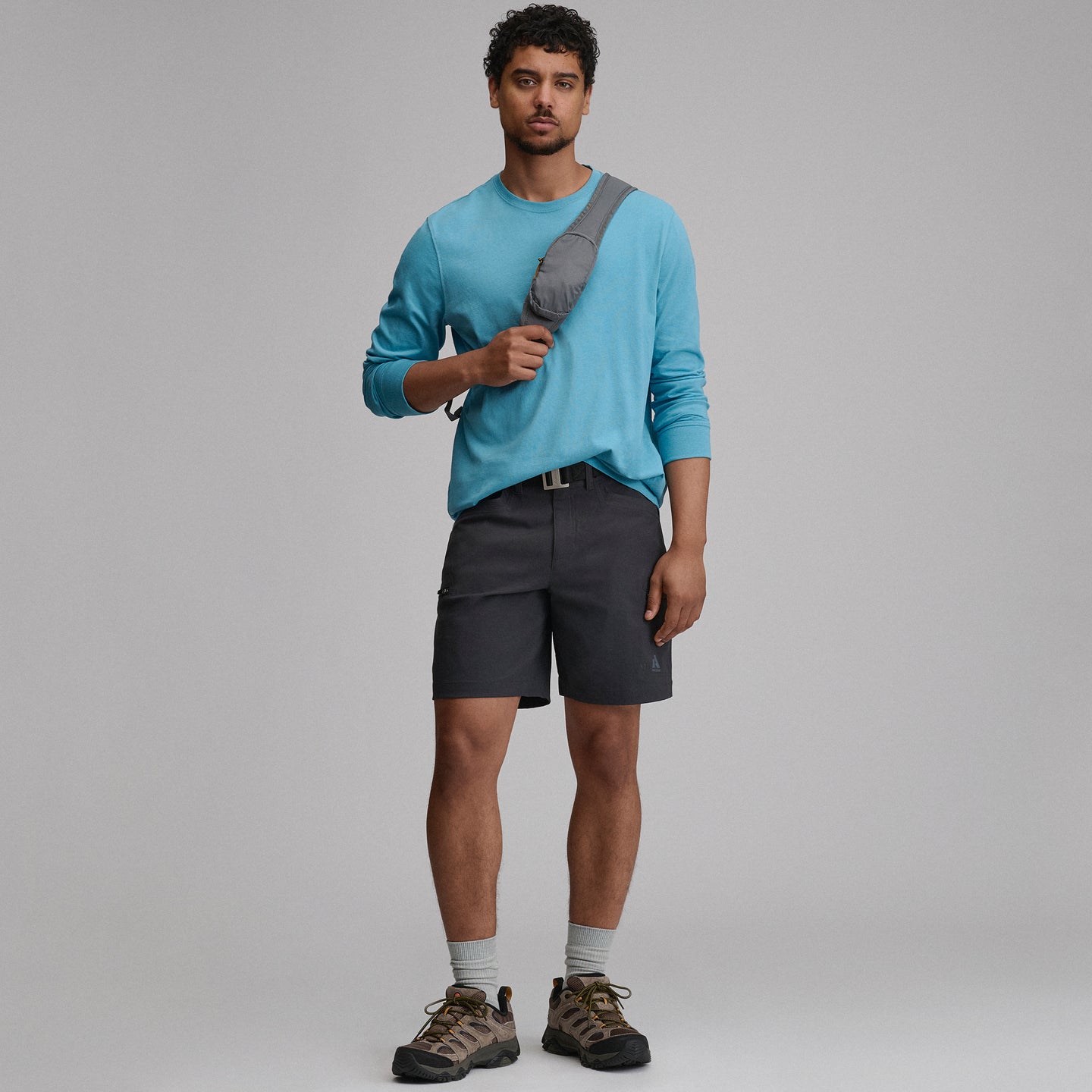 Men's Legend Wash 100% Cotton Long-Sleeve Classic T-Shirt-Sea Spray-20