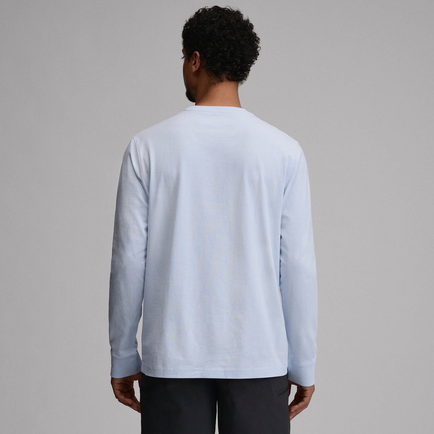 Men's Legend Wash 100% Cotton Long-Sleeve Classic T-Shirt-Ice-22