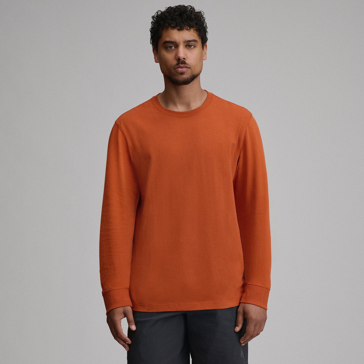 Men's Legend Wash 100% Cotton Long-Sleeve Classic T-Shirt-Picante-25