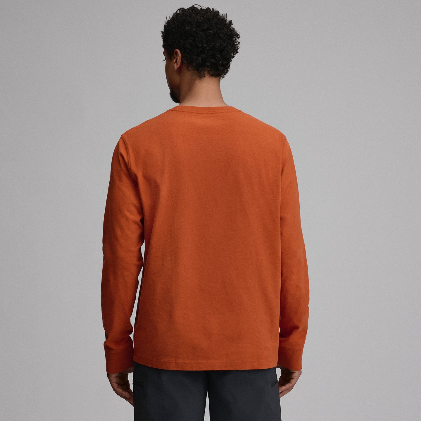 Men's Legend Wash 100% Cotton Long-Sleeve Classic T-Shirt-Picante-26