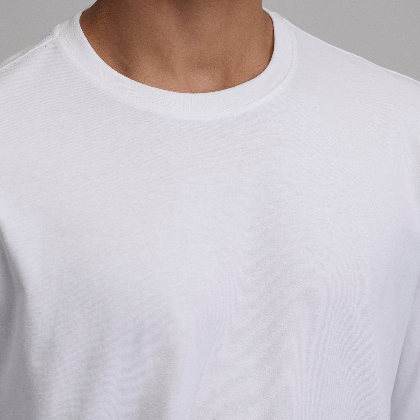 Men's Legend Wash 100% Cotton Long-Sleeve Classic T-Shirt-White-50