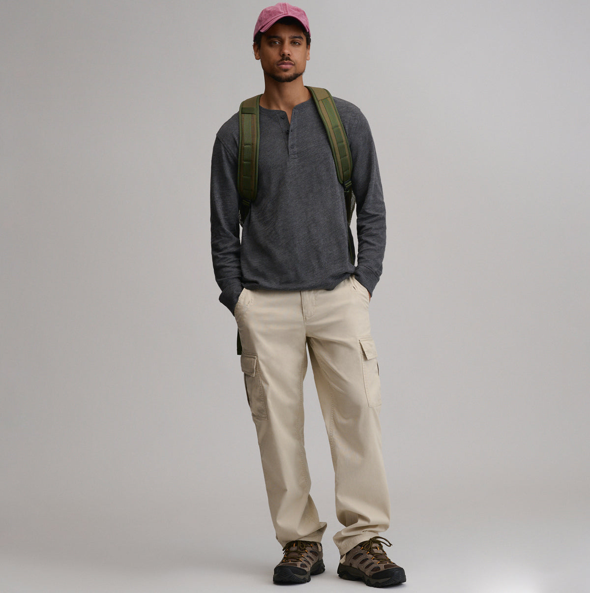 LS Slub Jersey Henley-Charcoal Heather-8