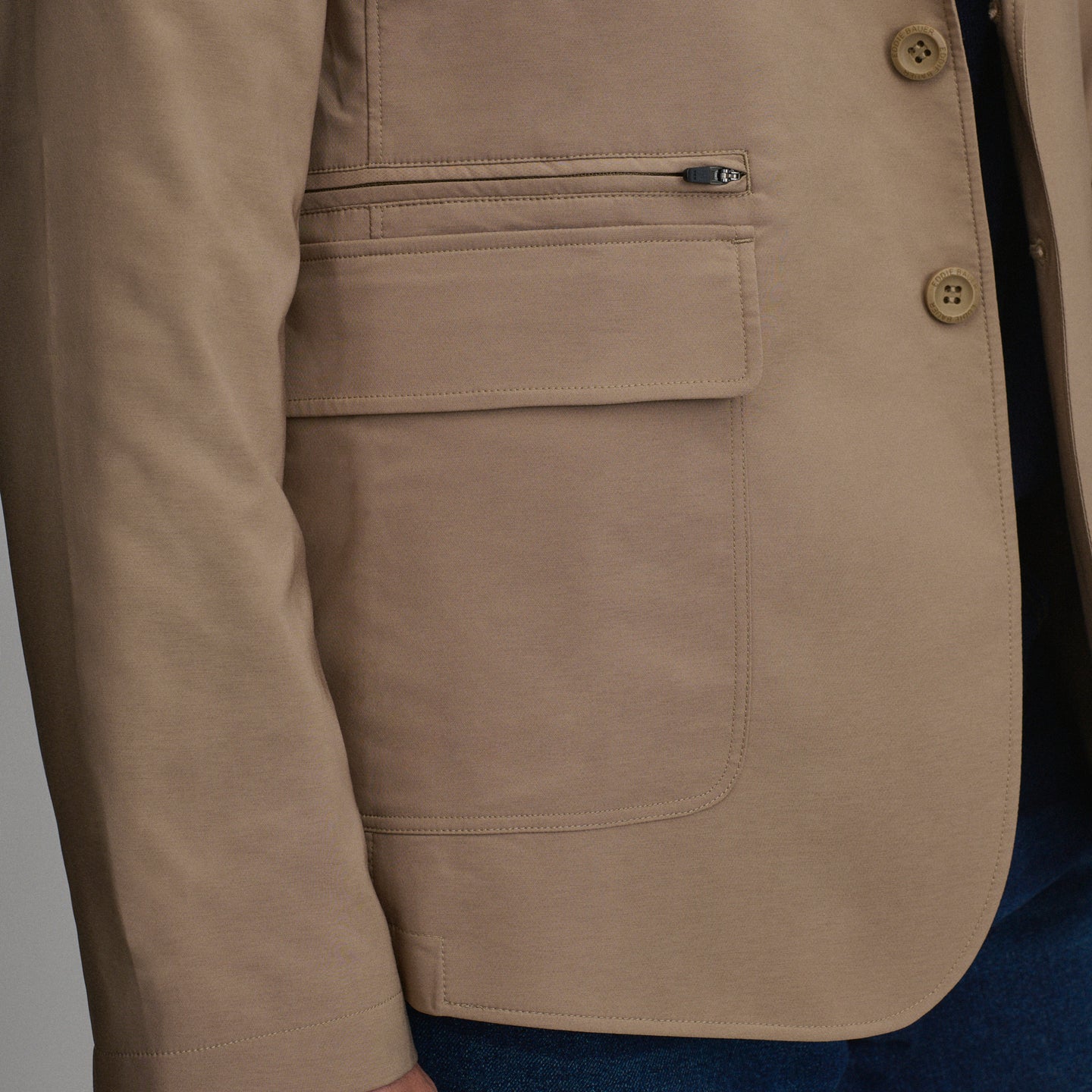 Men's Ultimate Voyager Travel Blazer-Dk Khaki-20