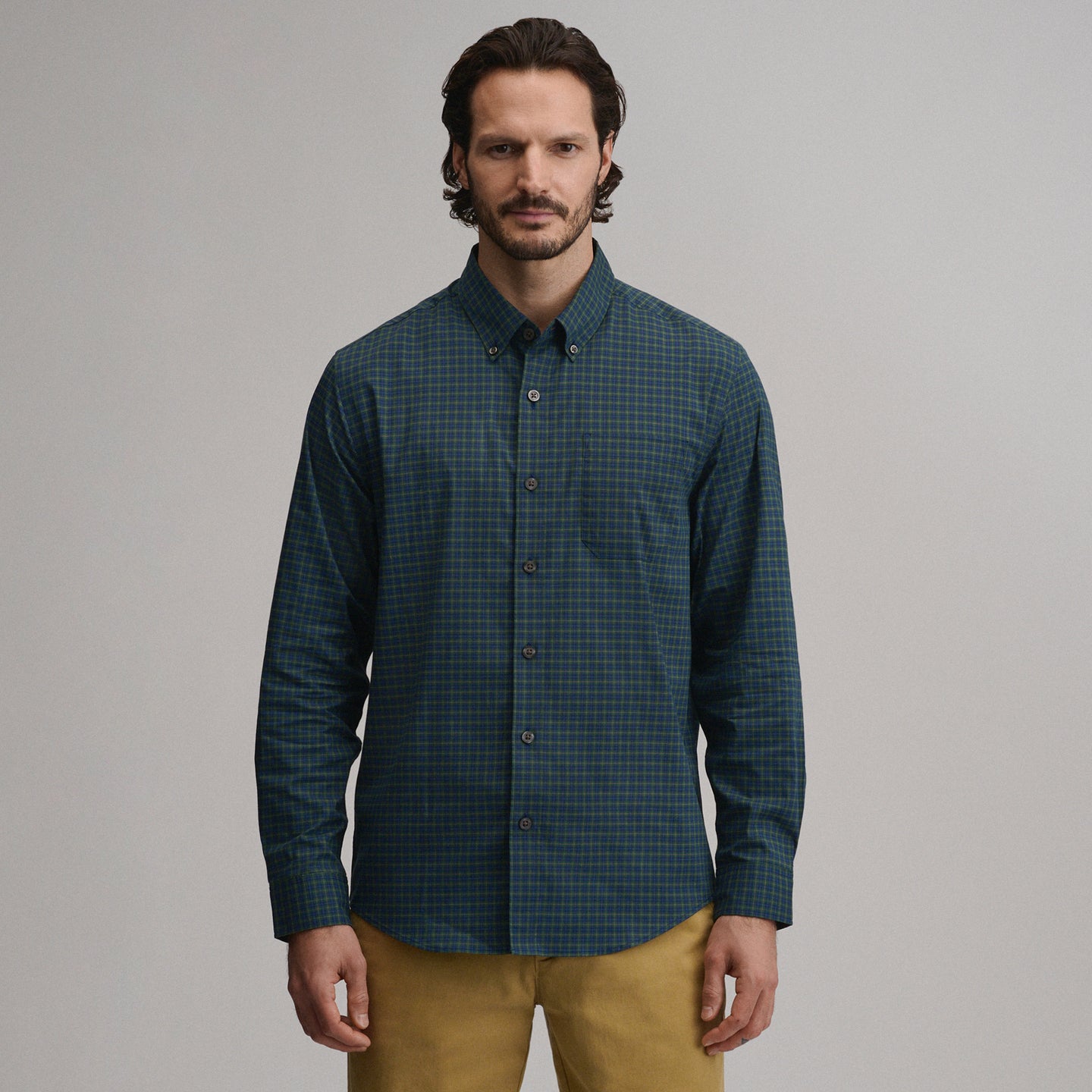 LS Voyager Dress Shirt 2.0-Blackwatch-1
