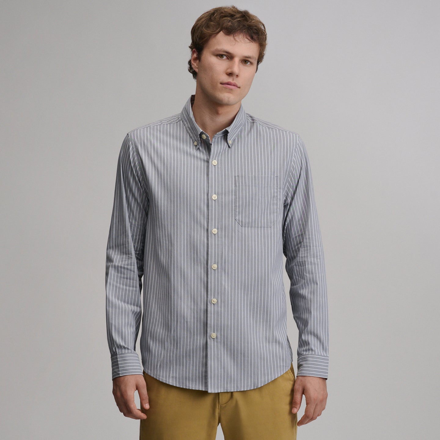 LS Voyager Dress Shirt 2.0-Gray-33