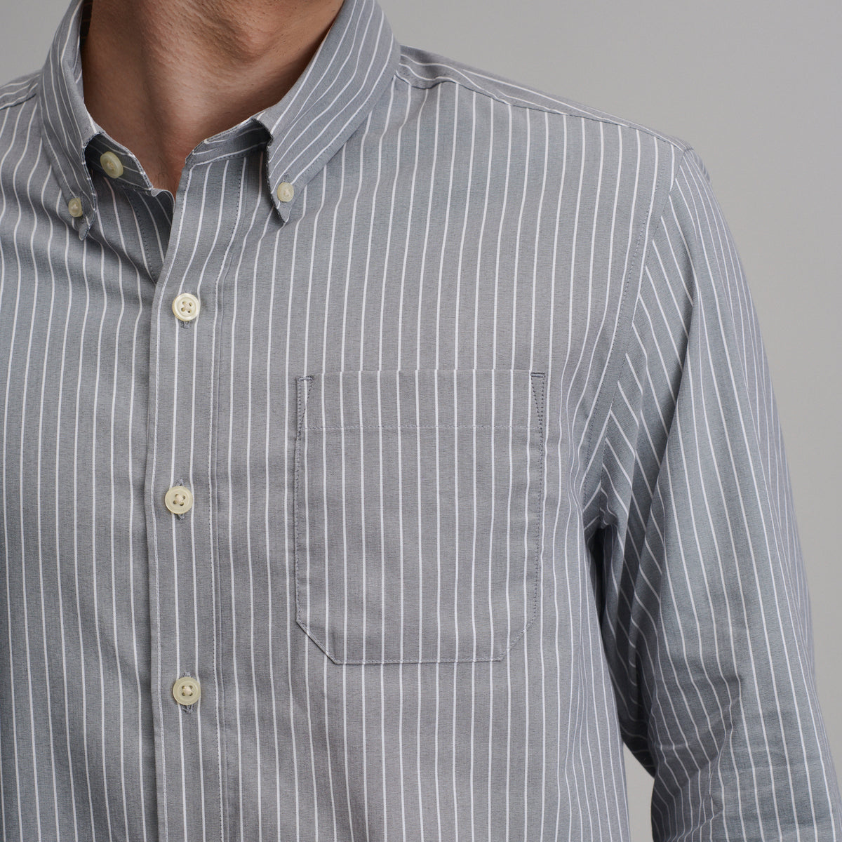 LS Voyager Dress Shirt 2.0-Gray-35