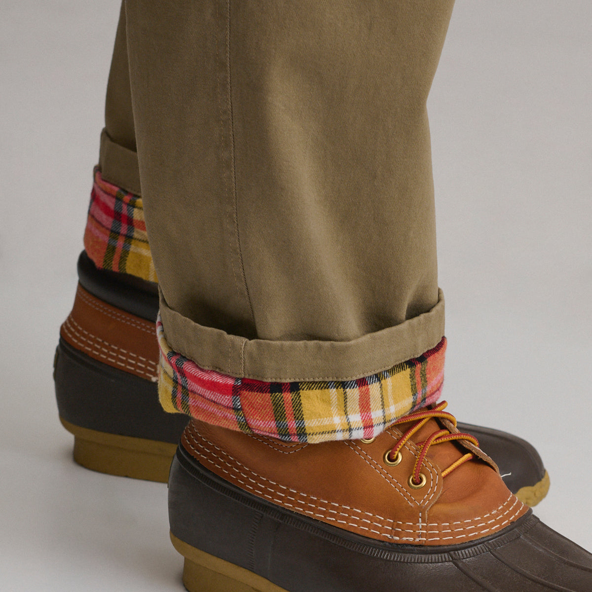 LW Po Flannel Lined Pant-Dark Khaki-4