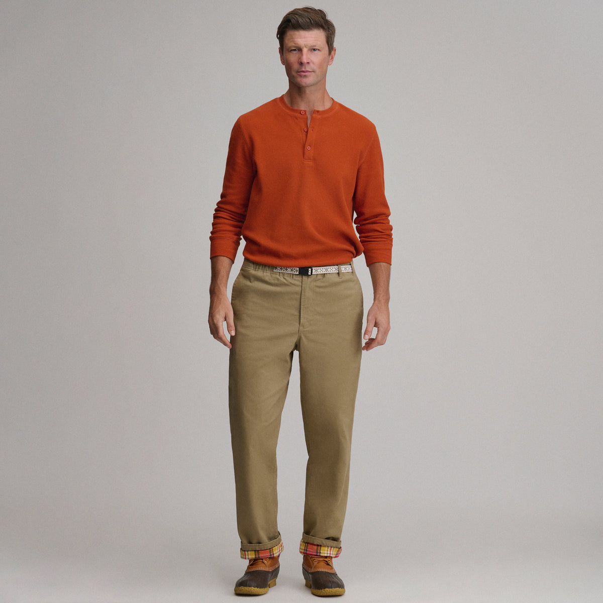 LW Po Flannel Lined Pant-Dark Khaki-5