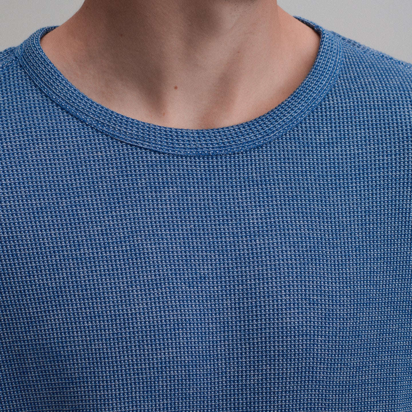Plaited Waffle Thermal Crew-Royal-7