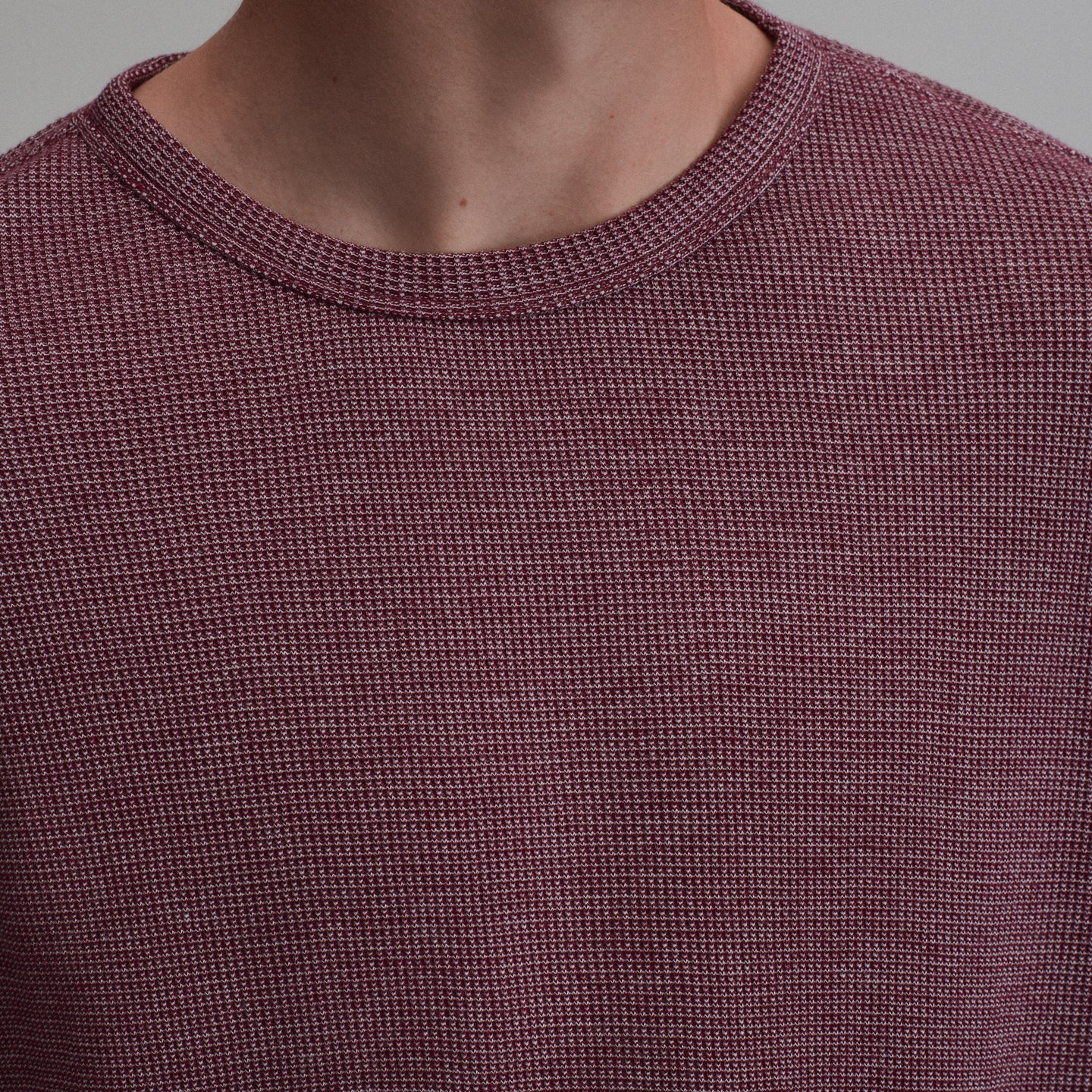 Plaited Waffle Thermal Crew-Dk Lava-19