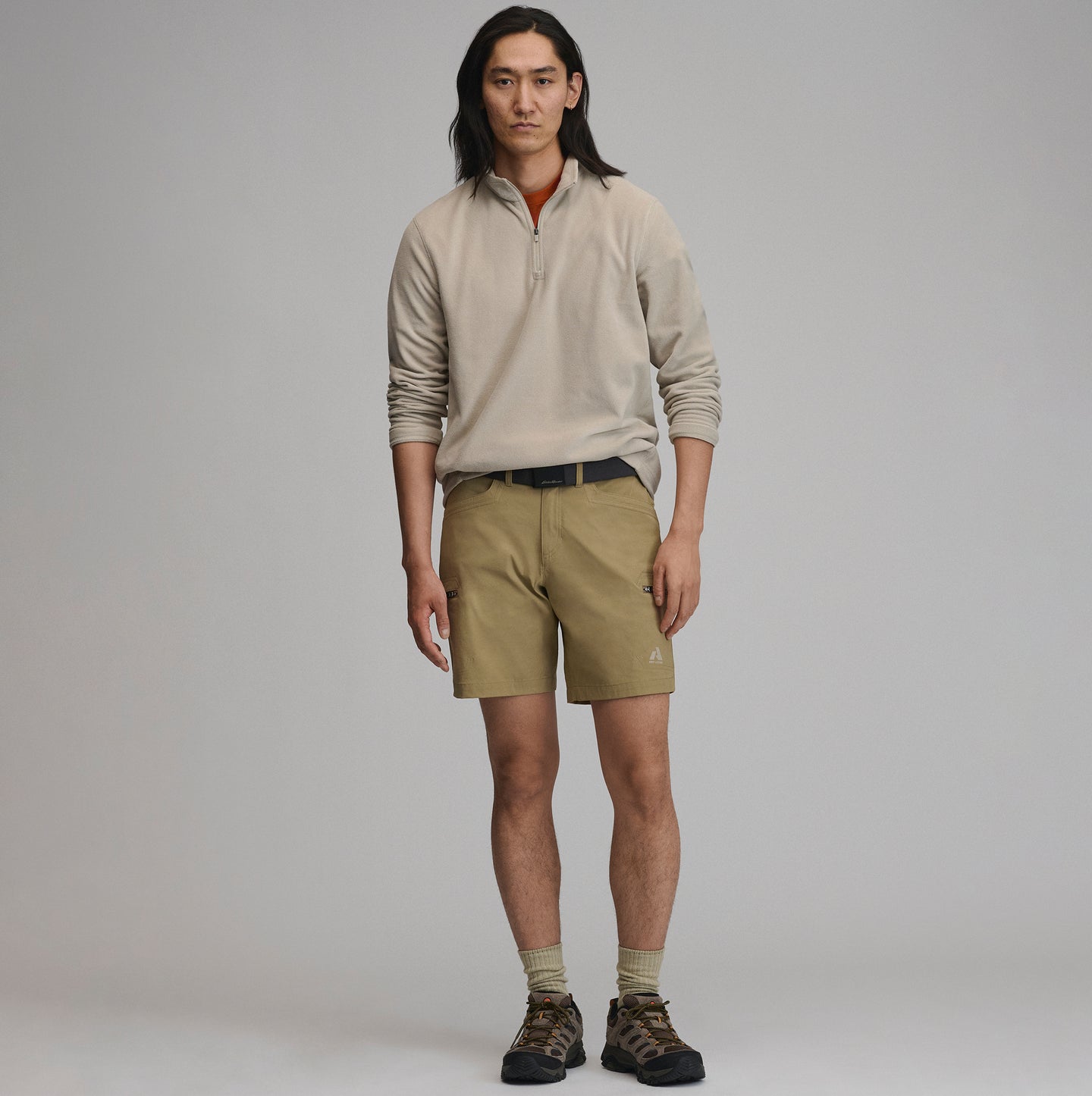 Quest 1/4 Zip-Pumice-4