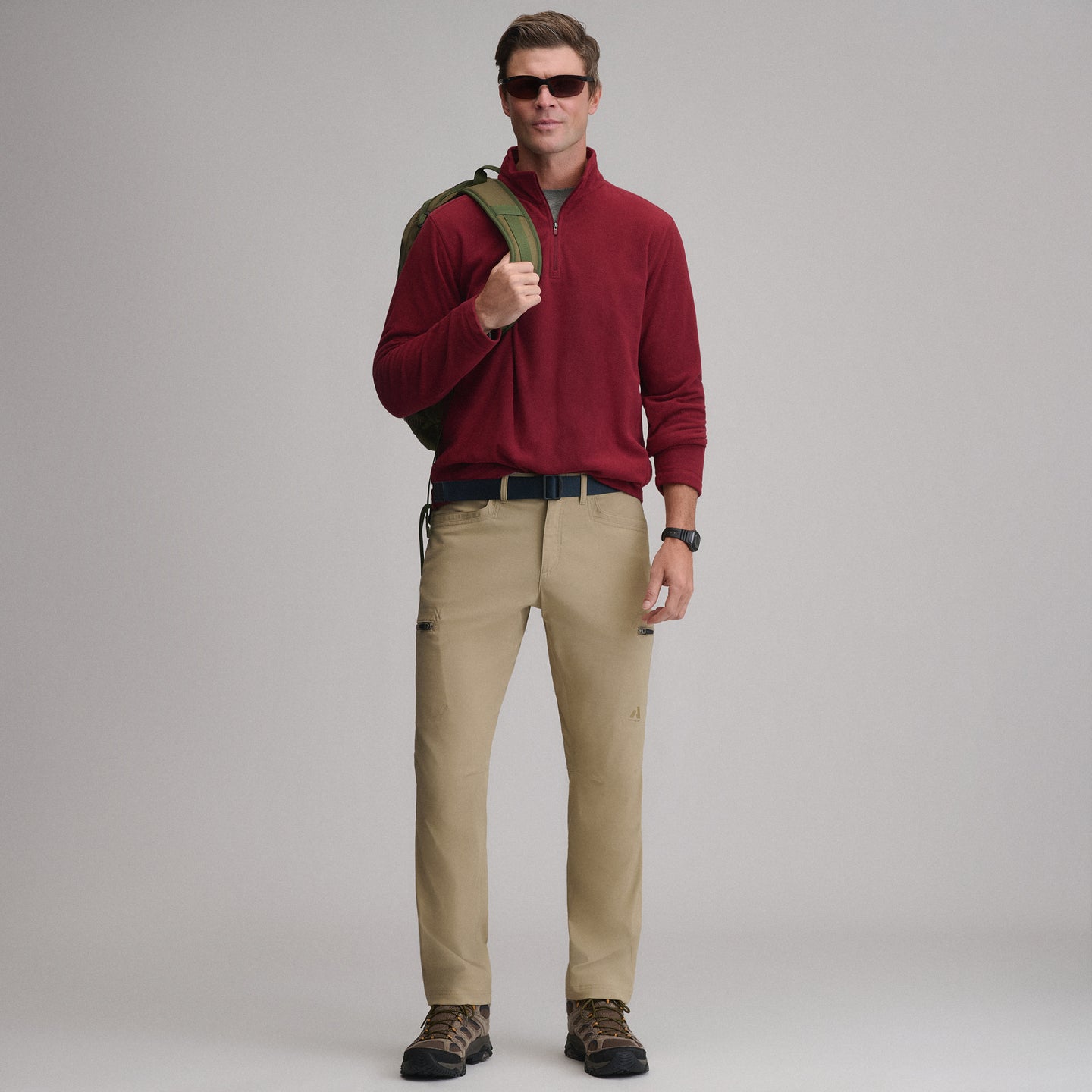 Men's Quest 1/4-Zip Fleece Pullover-Blossom-4