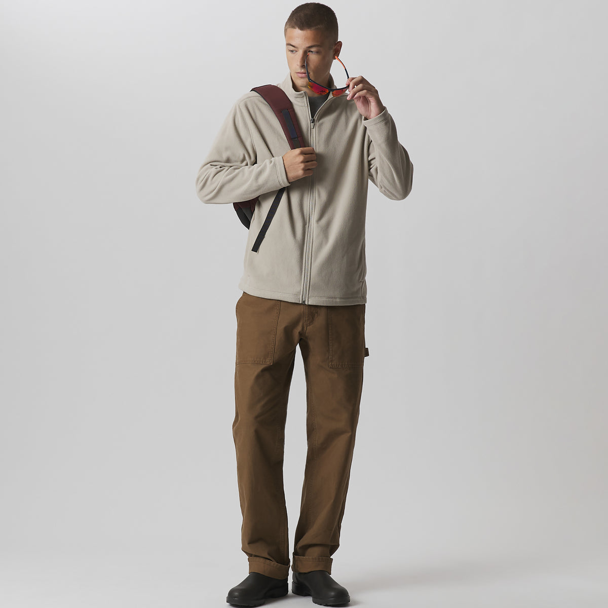 Men's Quest 2.0 Full-Zip Fleece Jacket-Pumice-3