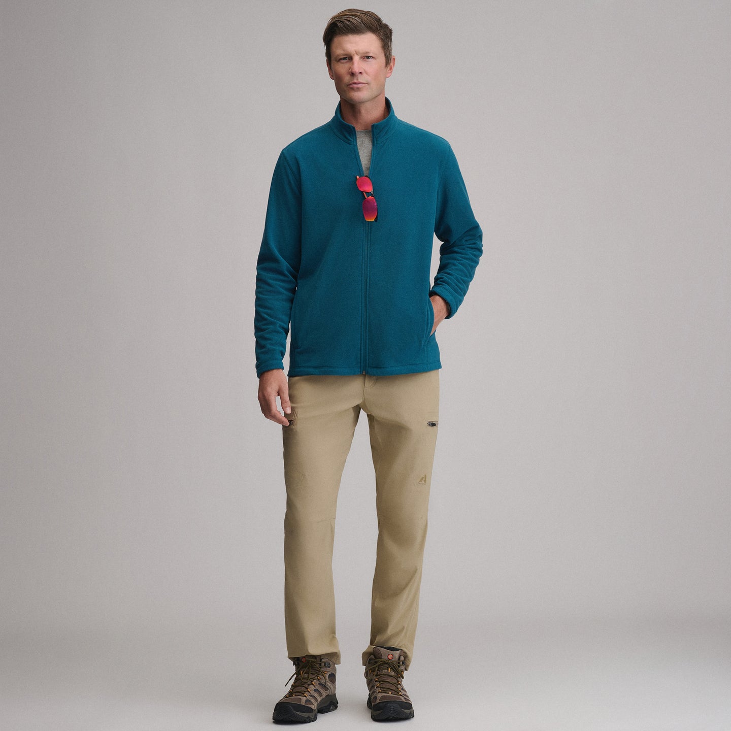 Men's Quest 2.0 Full-Zip Fleece Pullover-Meridian Blue-4