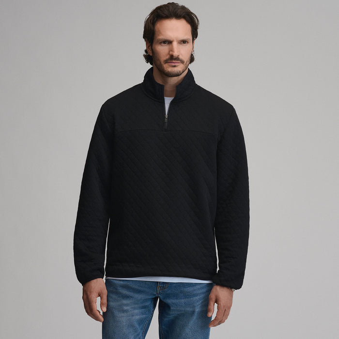 Men's Quilted Quarter-Zip Pullover