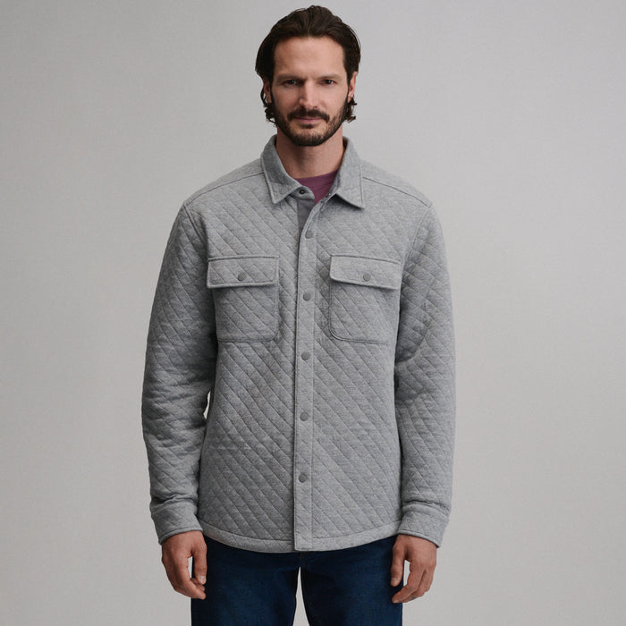 Men's Quilted Shirt Jacket