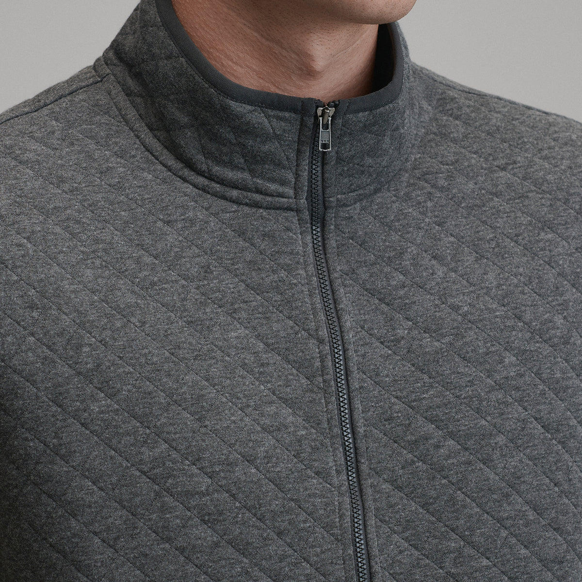 Quilted Vest-Charcoal Heather-3