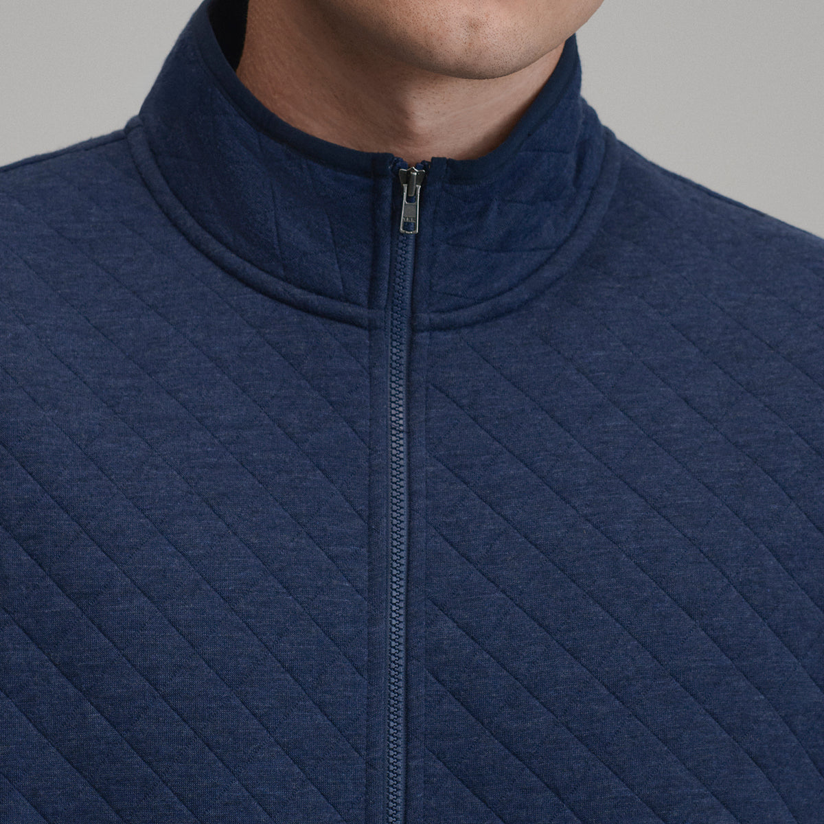 Quilted Vest-Navy/Heather-8